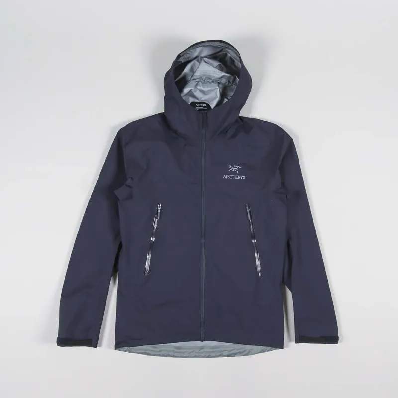 Arcteryx Mens Beta GORE-TEX Shell Jacket Black Sapphire Blue