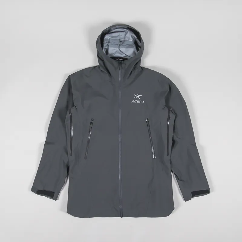 Arcteryx Mens GORE-TEX Waterproof Beta Long Jacket Cloud Grey