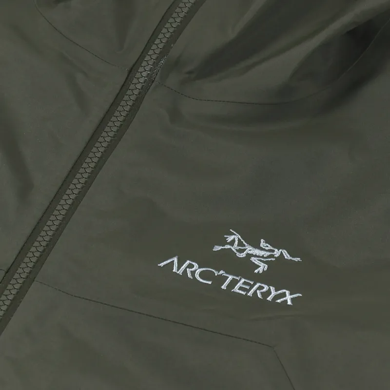 Arcteryx Mens GORE-TEX Waterproof Beta Long Jacket Tatsu Green