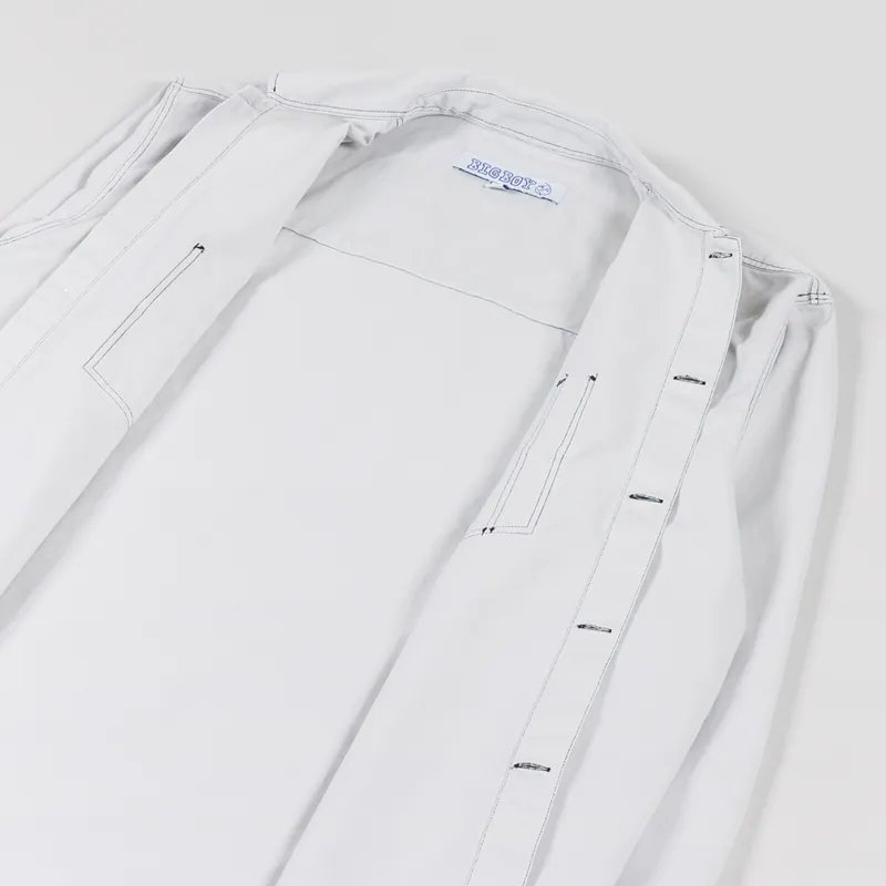 Polar Skate Co. Mens Long Sleeve Big Boy Overshirt Washed White