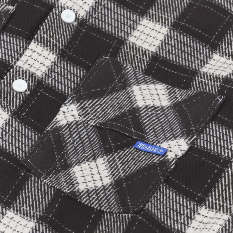 Polar Skate Co. Big Boy Flannel Shirt Brown-2