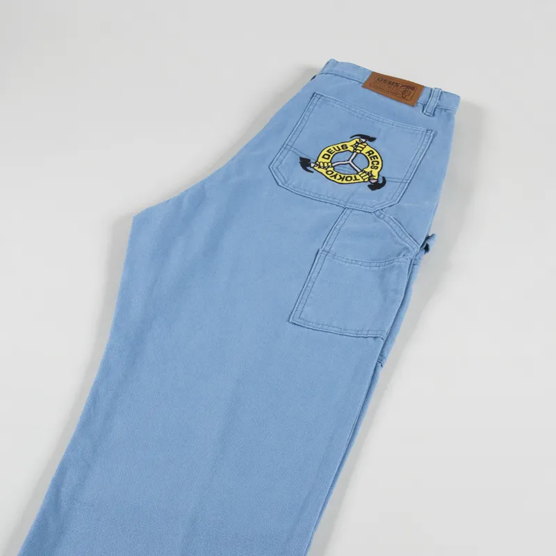 Deus Ex Machina Big Fella Canvas Pant Blue Heaven-5