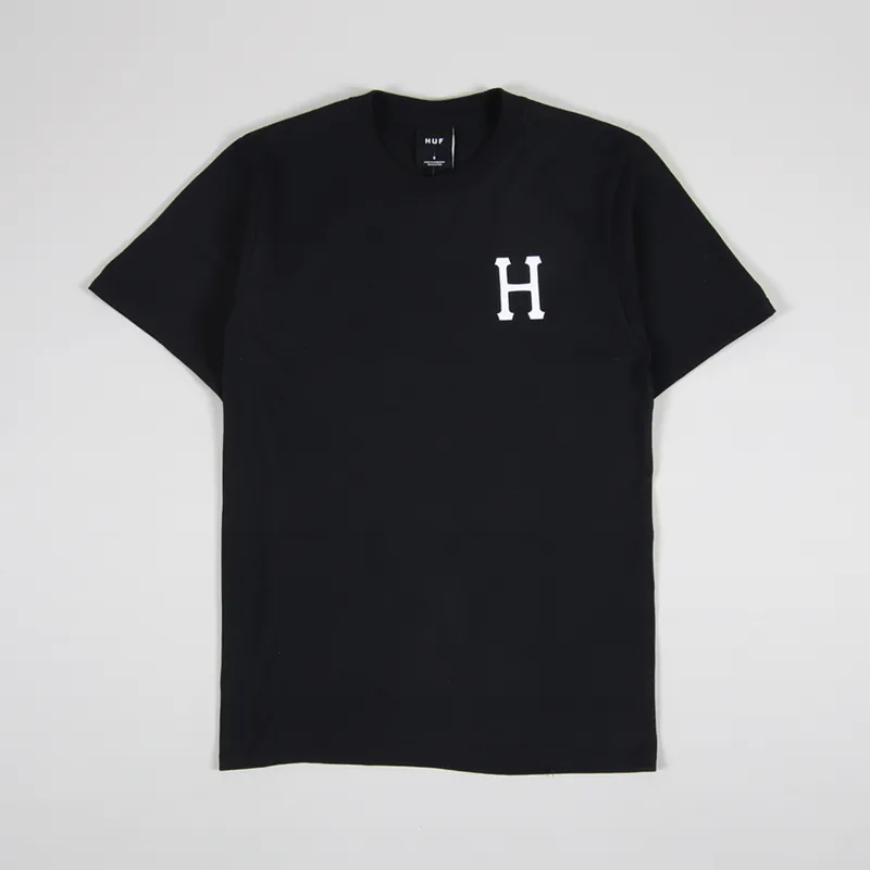 Huf Essentials Classic H T Shirt Black-1
