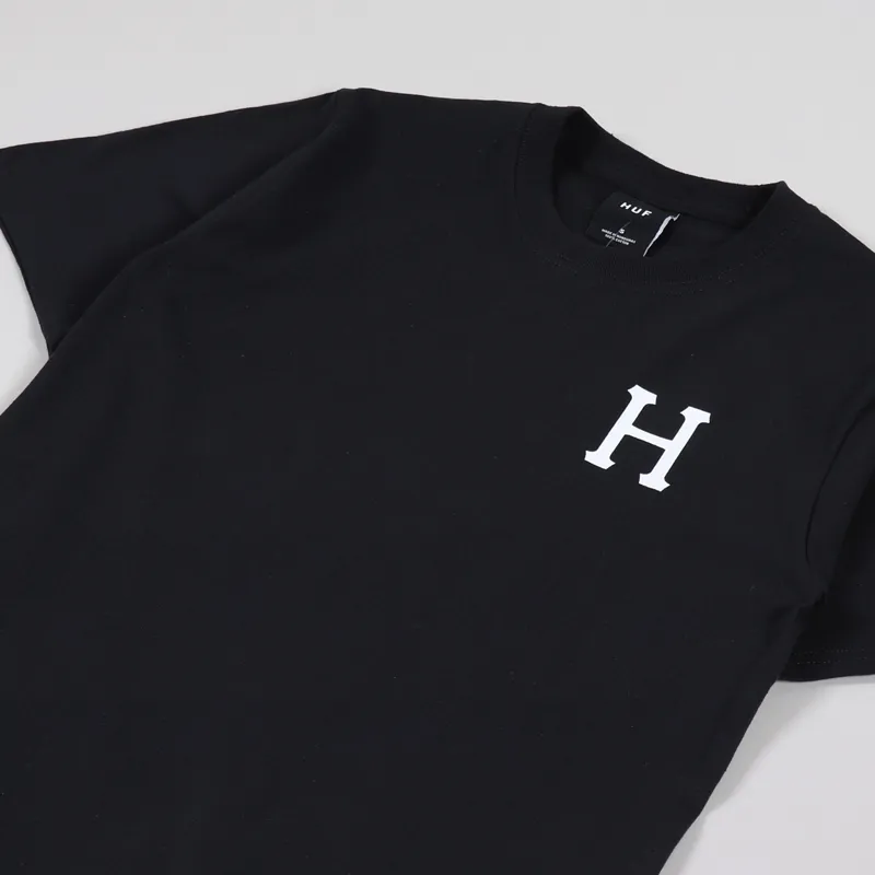 Huf Essentials Classic H T Shirt Black-3
