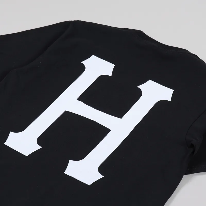 Huf Essentials Classic H T Shirt Black-2