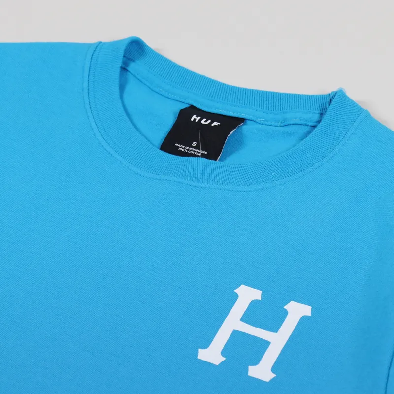 Huf Essentials Classic H T Shirt Turquoise-5