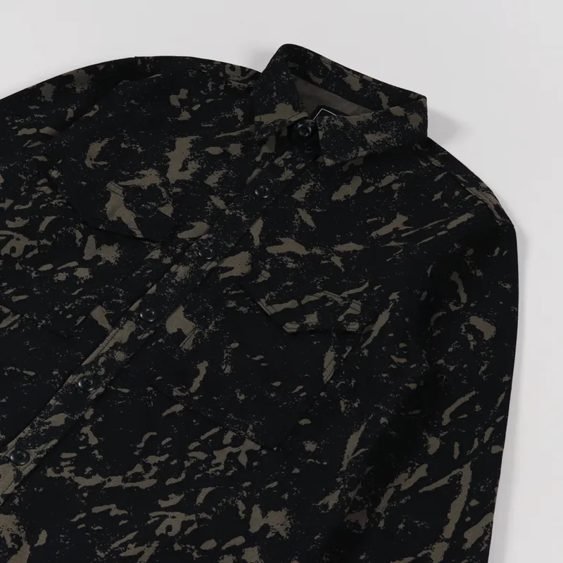 Edwin Long Sleeve Big Shirt Camo Grass AOP-2
