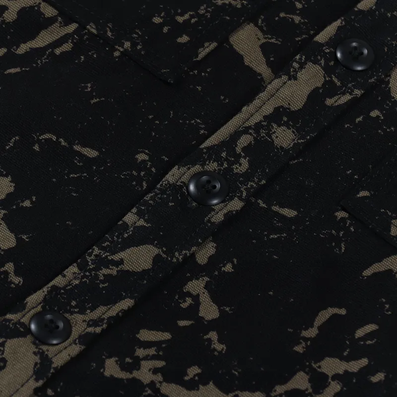 Edwin Long Sleeve Big Shirt Camo Grass AOP-4