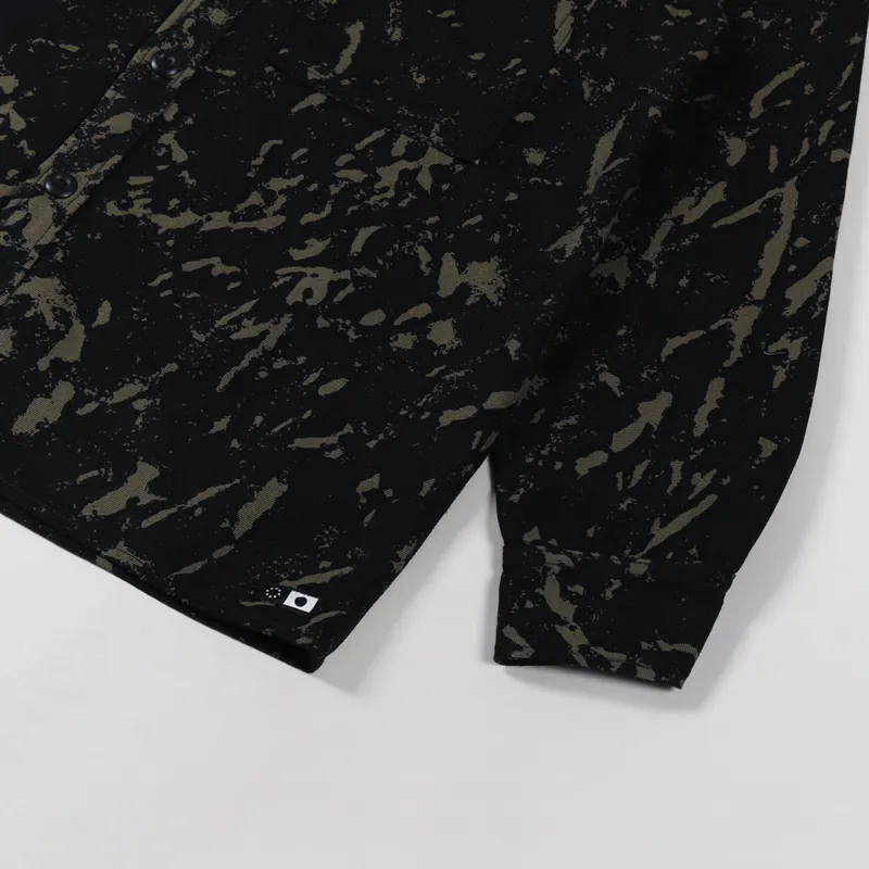 Edwin Long Sleeve Big Shirt Camo Grass AOP-5