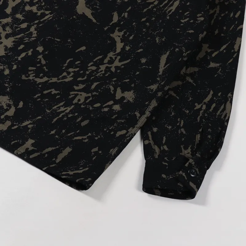 Edwin Long Sleeve Big Shirt Camo Grass AOP-7