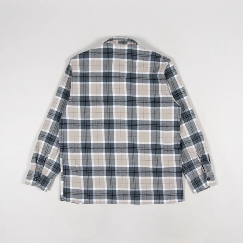 Edwin Long Sleeve Big Shirt Ebony Silver Grey-1
