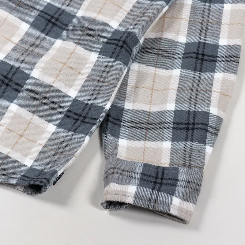 Edwin Long Sleeve Big Shirt Ebony Silver Grey-5