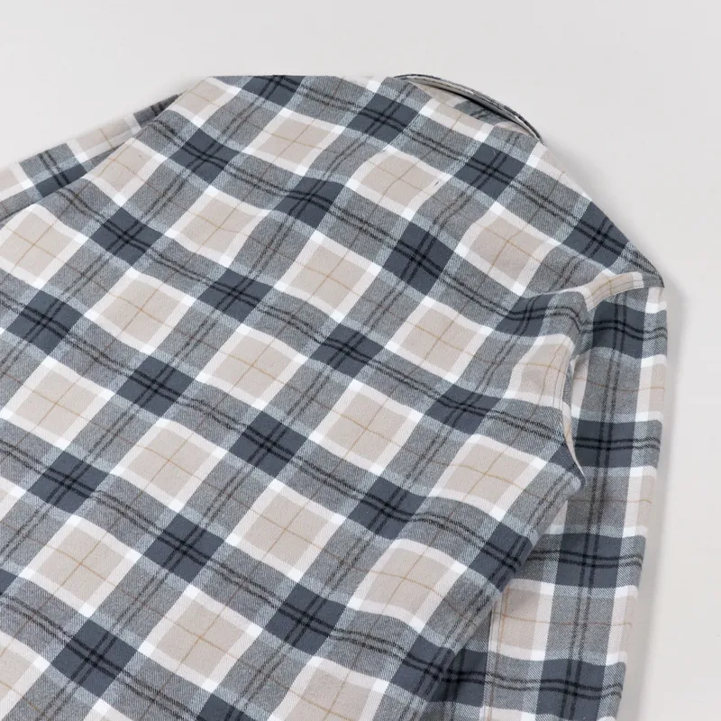 Edwin Long Sleeve Big Shirt Ebony Silver Grey-3