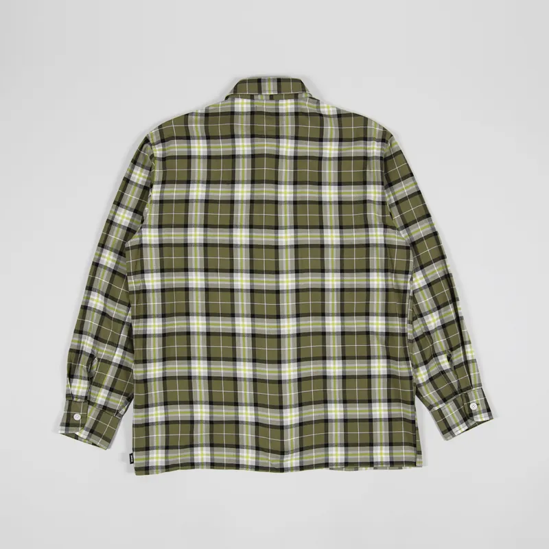 Edwin Long Sleeve Big Shirt Martini Olive-1