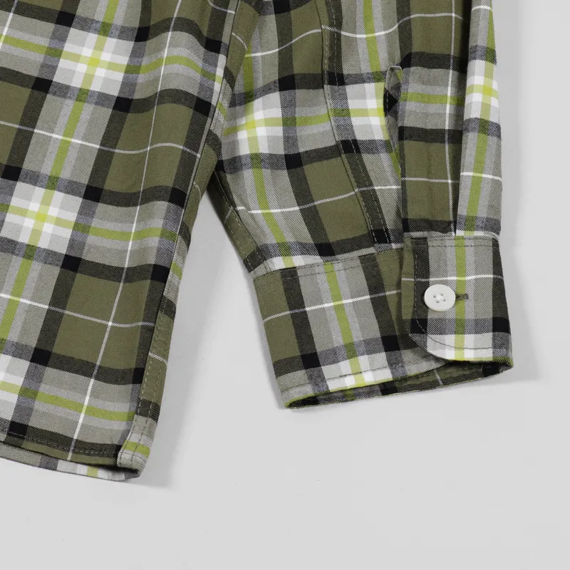 Edwin Long Sleeve Big Shirt Martini Olive-4