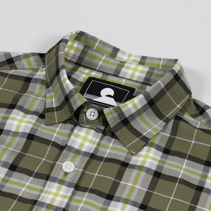 Edwin Long Sleeve Big Shirt Martini Olive-6