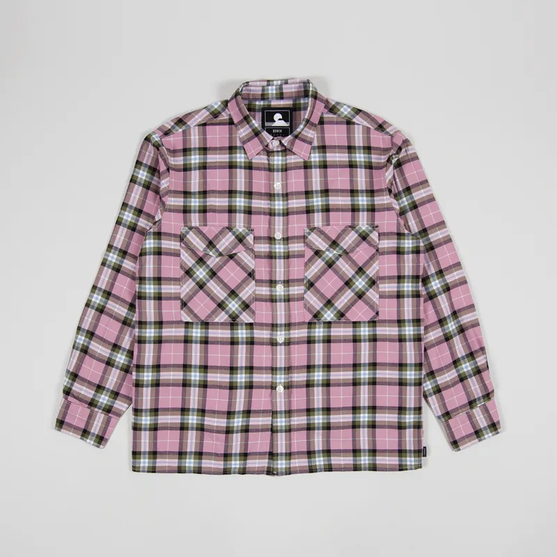 Edwin Long Sleeve Big Shirt Pink