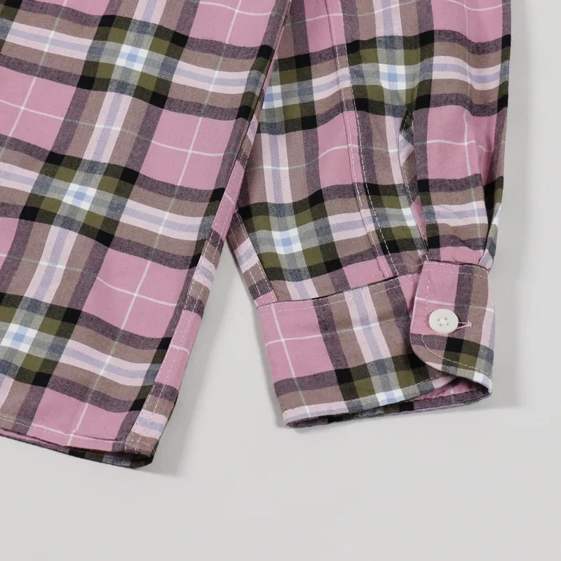 Edwin Long Sleeve Big Shirt Pink-4