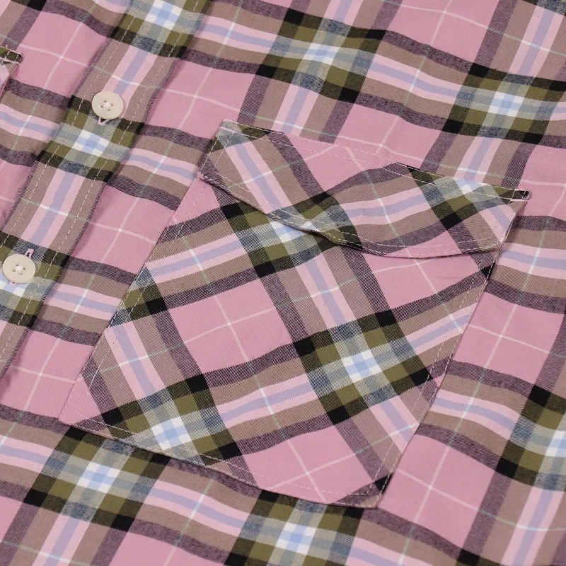 Edwin Long Sleeve Big Shirt Pink-5