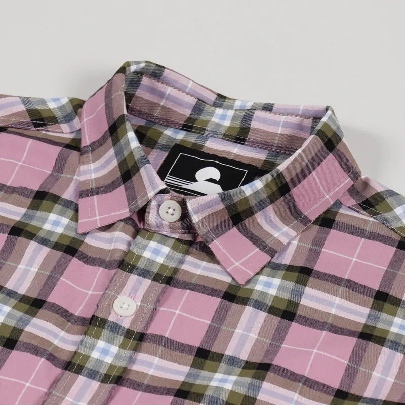 Edwin Long Sleeve Big Shirt Pink-6