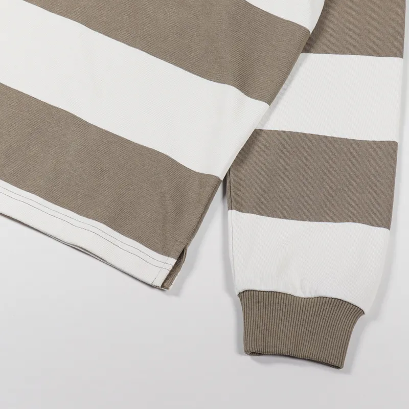 Stussy Big Stripe Rugby Shirt Natural-2