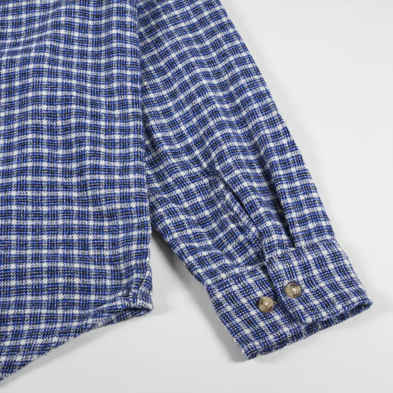 Obey Bigwig Micro Plaid Woven Shirt Silver Grey Multi-8