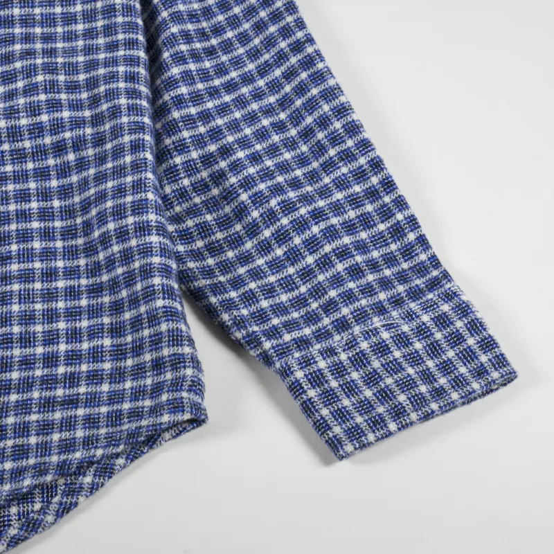 Obey Bigwig Micro Plaid Woven Shirt Silver Grey Multi-10