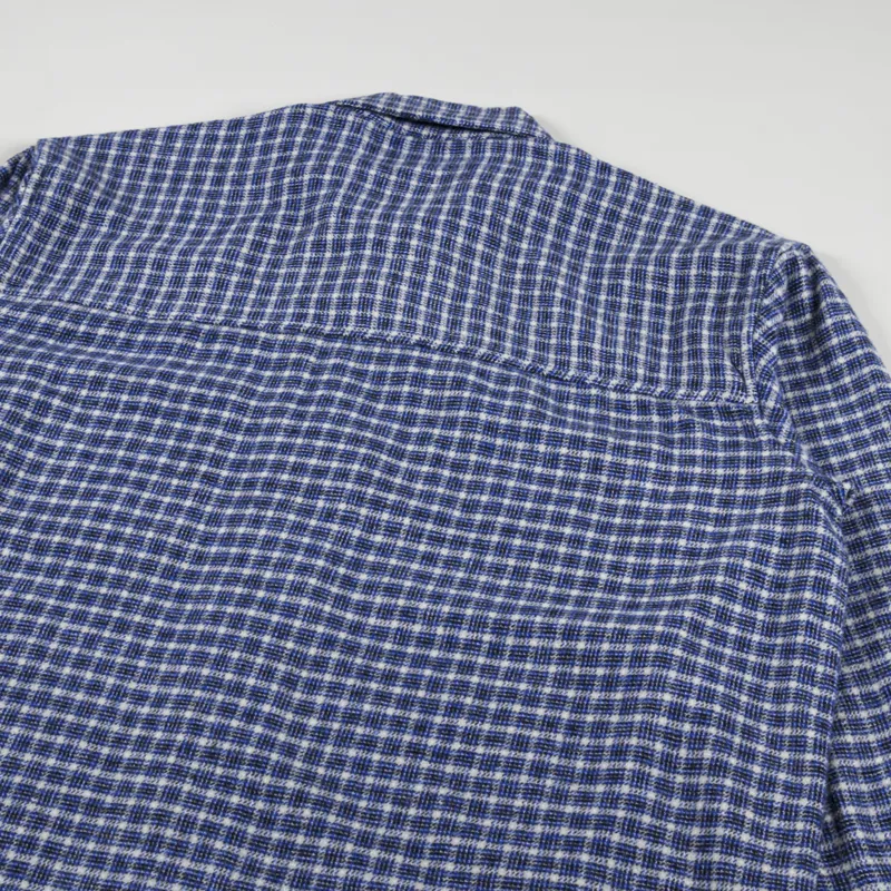 Obey Bigwig Micro Plaid Woven Shirt Silver Grey Multi-4