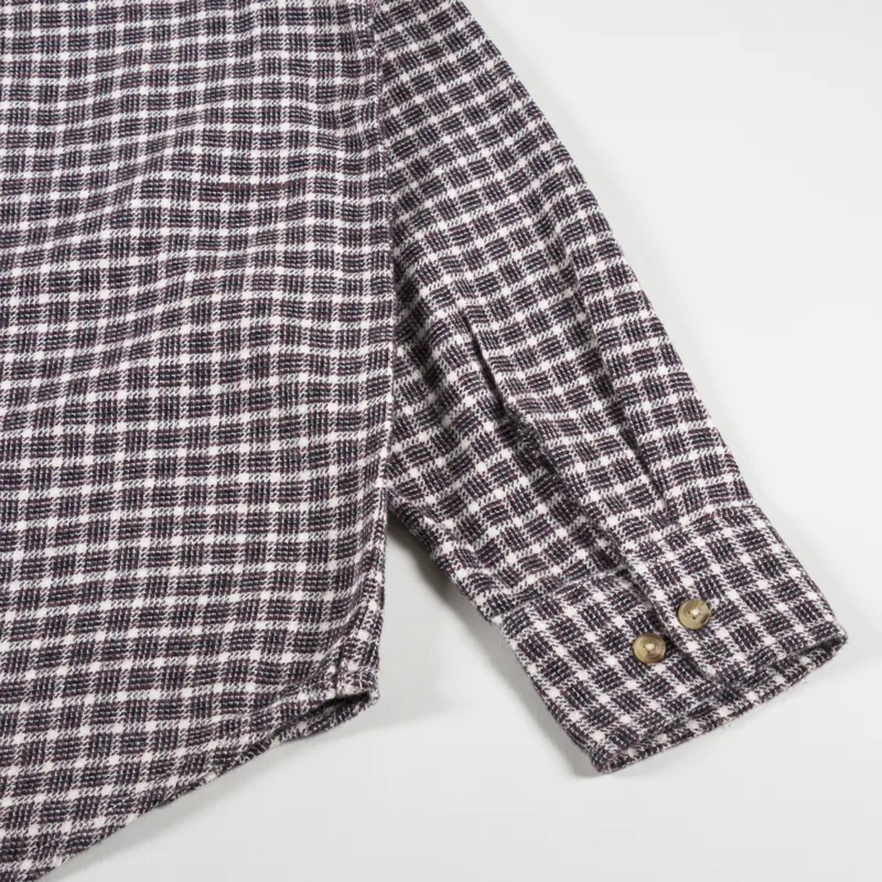 Obey Bigwig Micro Plaid Woven Shirt Unbleached Multi-9