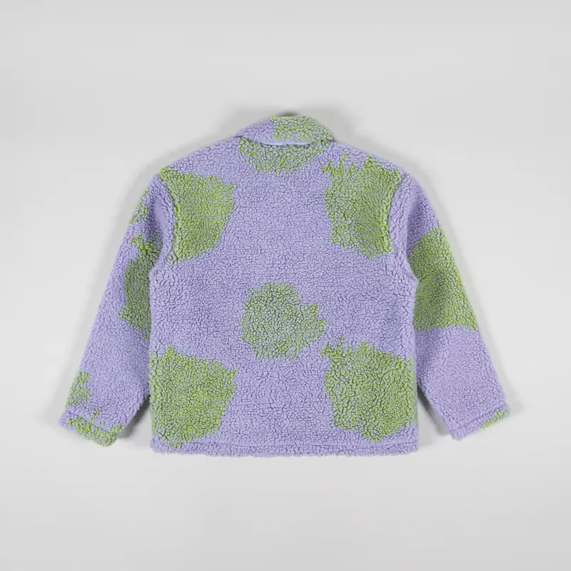 Obey Bistro Sherpa Jacket Digital Violet Multi-2