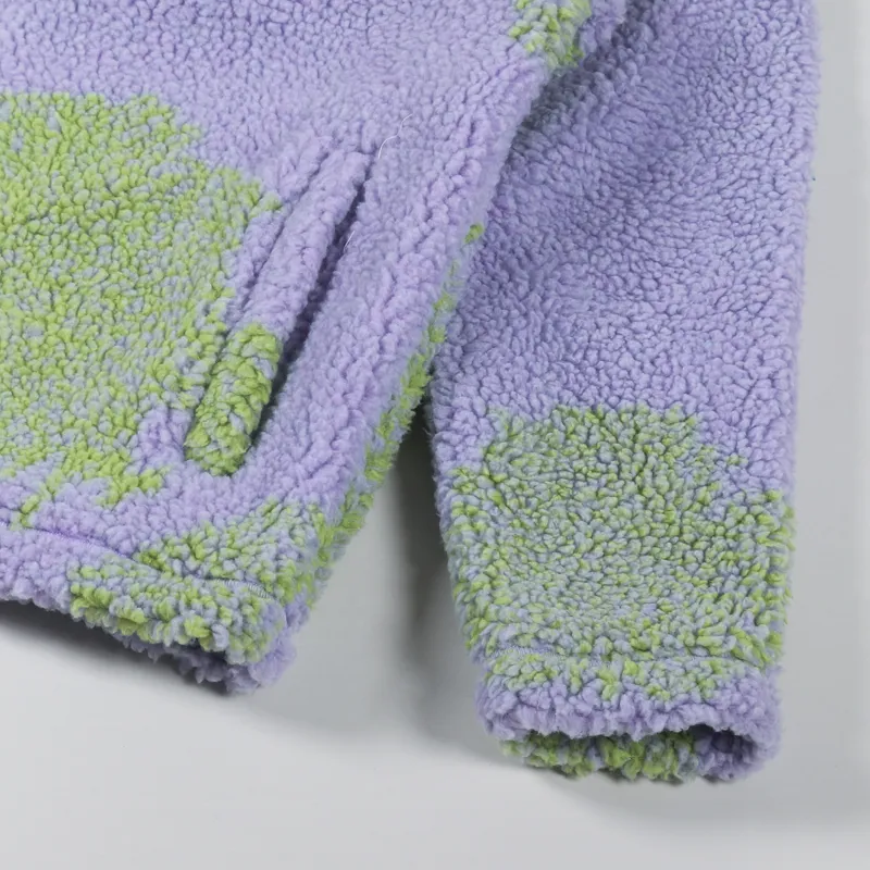 Obey Bistro Sherpa Jacket Digital Violet Multi-6