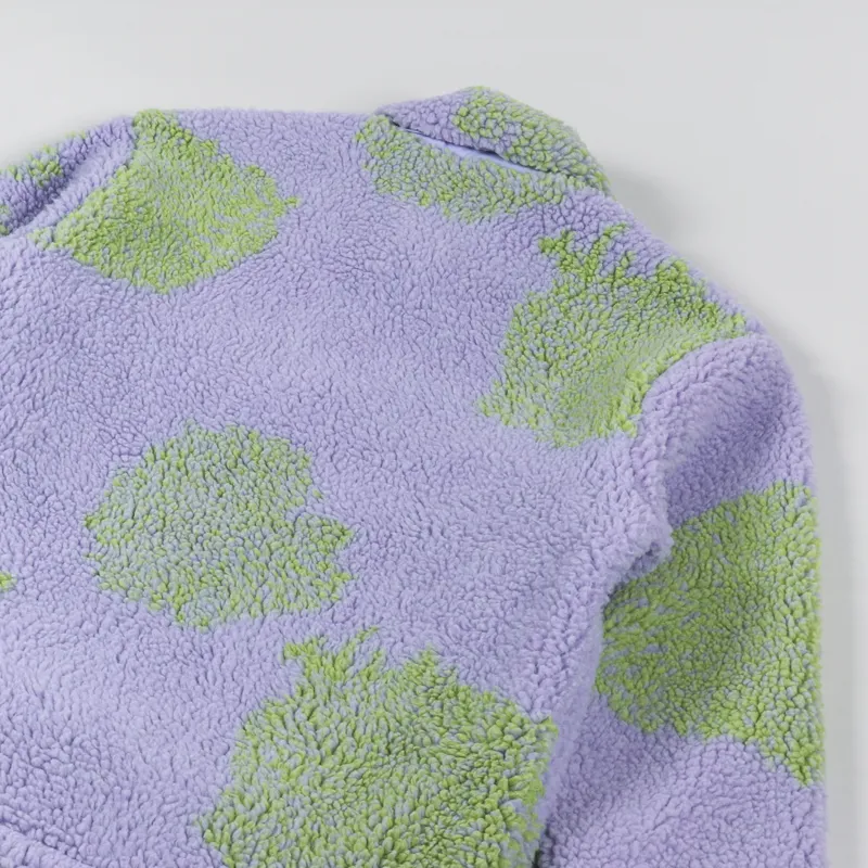 Obey Bistro Sherpa Jacket Digital Violet Multi-5