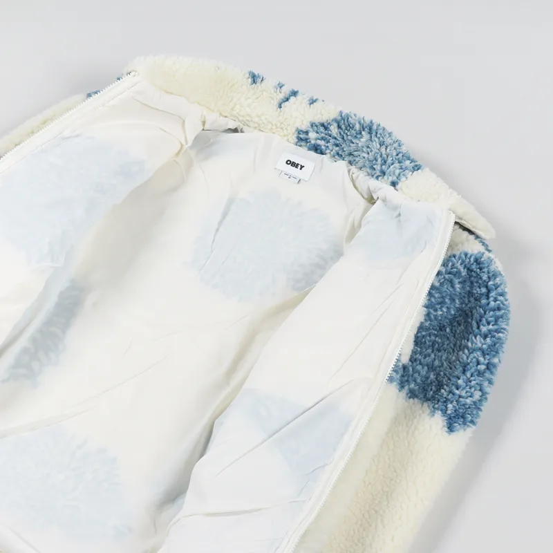 Obey Bistro Sherpa Jacket Natural Multi-5