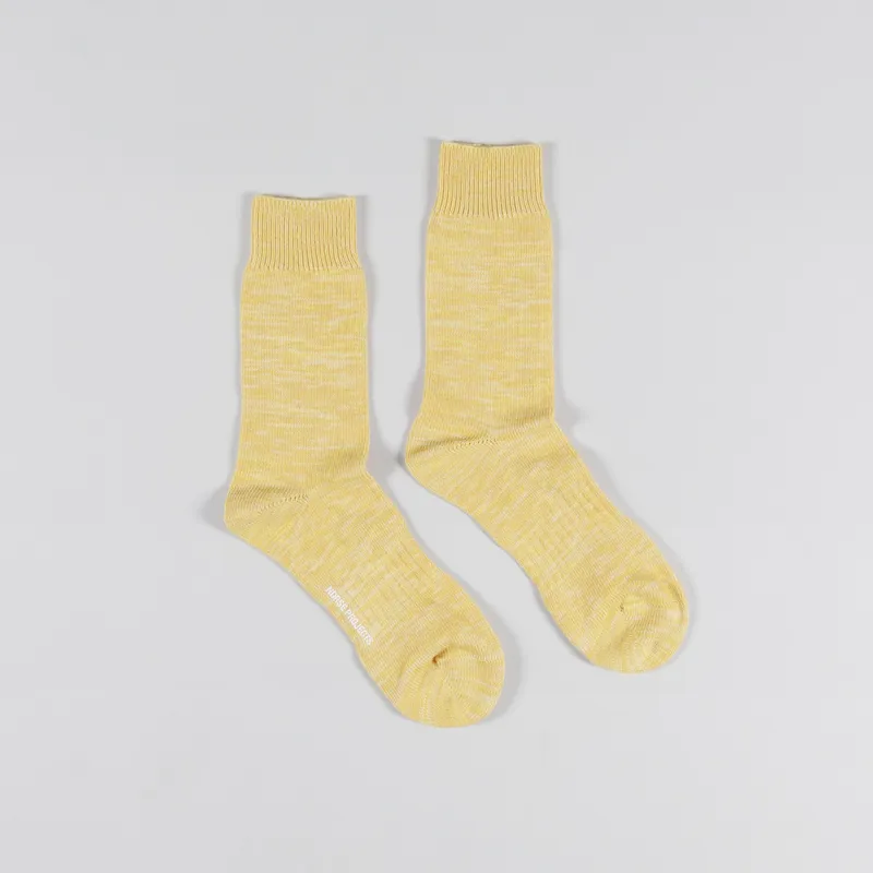 Norse Projects Bjarki Blend Socks Light Yellow
