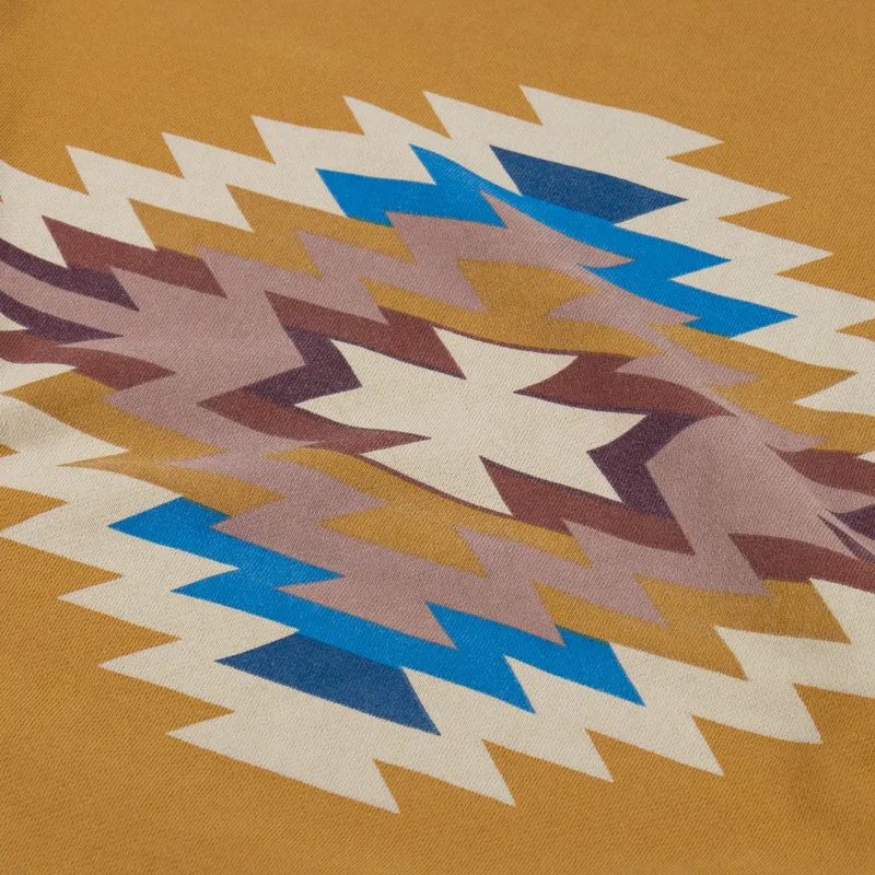 Pendleton Made For Japan Back Print Sweatshirt Mustard Pagosa Springs-3