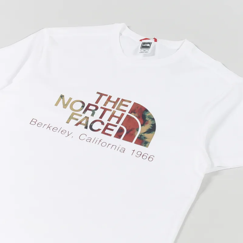The North Face Berkeley California T Shirt Scrap White Antelope Tan Ice Dye Print-2