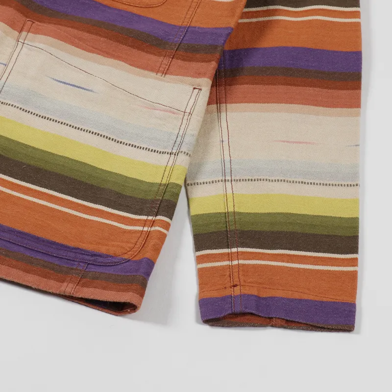 Universal Works Bakers Jacket Multi Stripe Mex Blanket-6