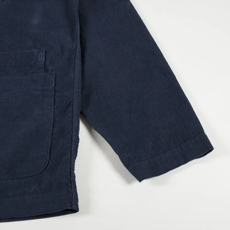 Universal Works Bakers Overshirt Navy Fine Cord-7