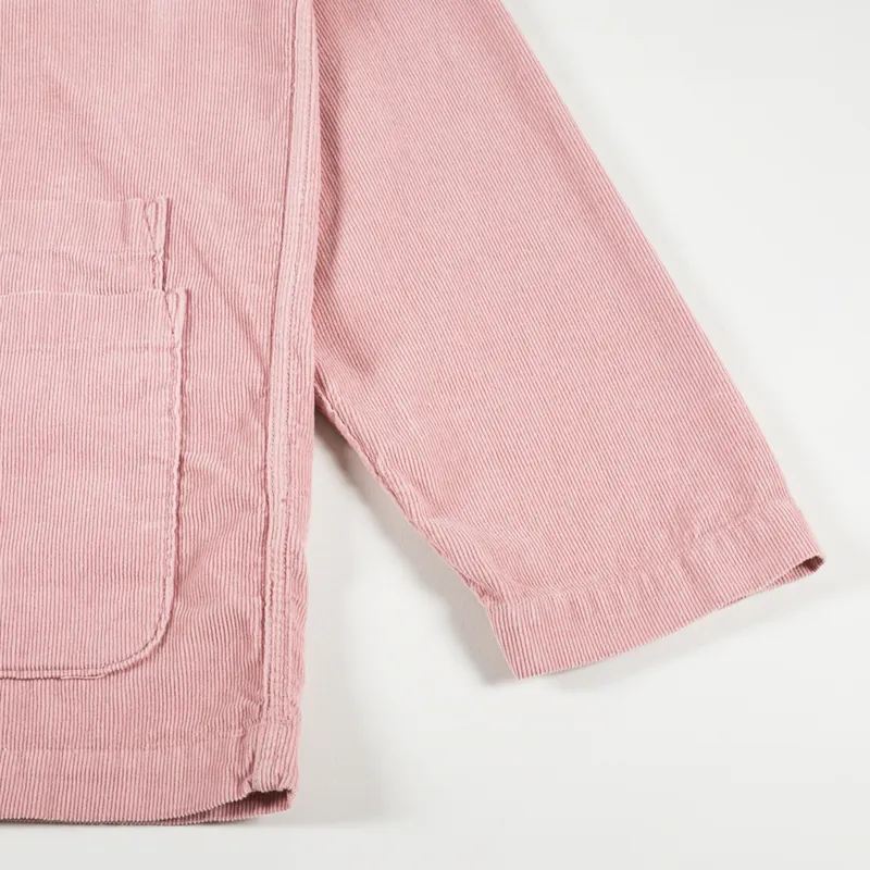 Universal Works Bakers Overshirt Pink Fine Cord-6