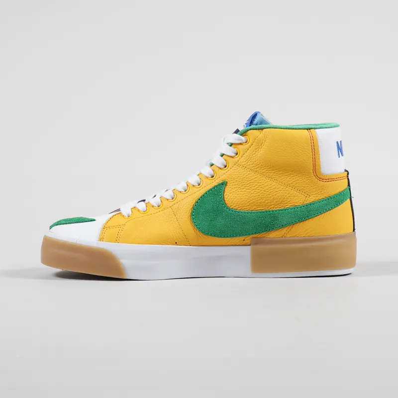 Nike SB Zoom Blazer Mid Edge Shoes Safety Orange Lucky Green-1