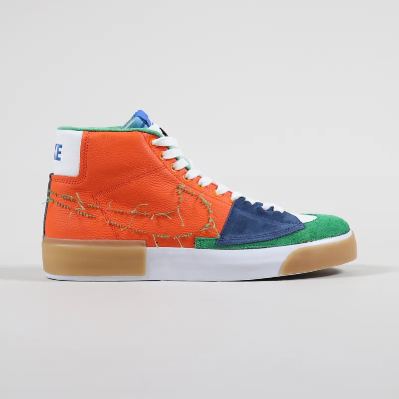 Nike SB Zoom Blazer Mid Edge Shoes Safety Orange Lucky Green-6