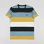 Fred Perry Bold Stripe T Shirt Ash Blue
