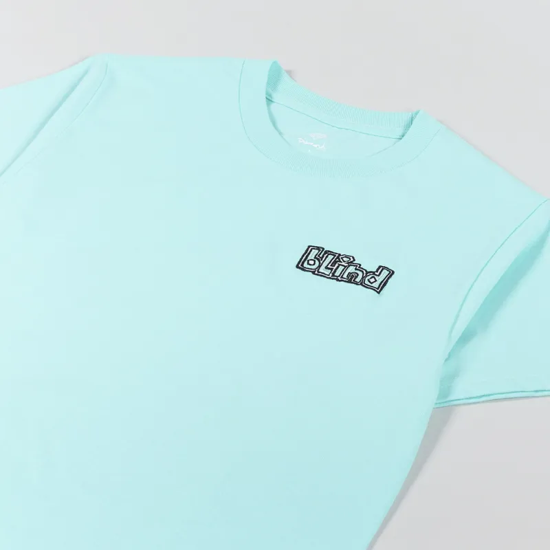 Diamond x Blind OG Embroidery T Shirt Diamond Blue-2