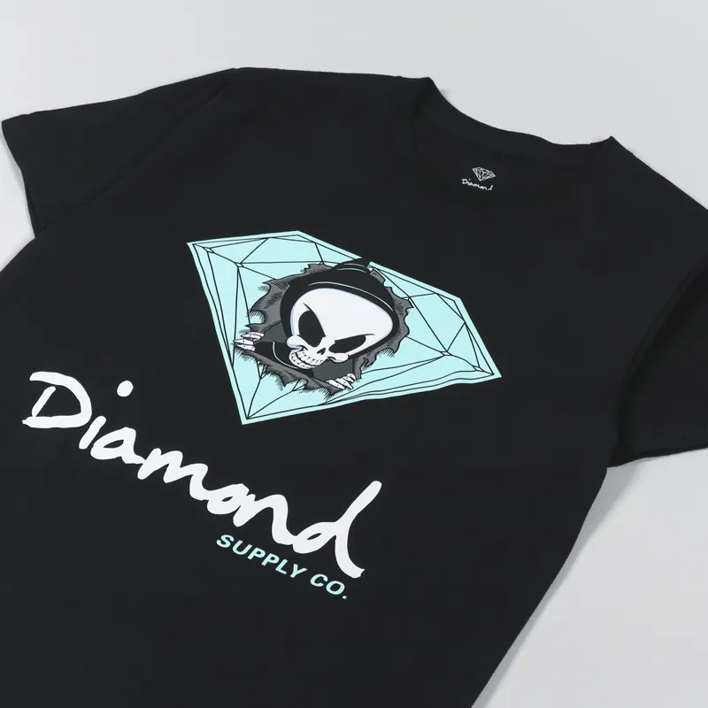 Diamond x Blind Reaper Sign T Shirt Black-1