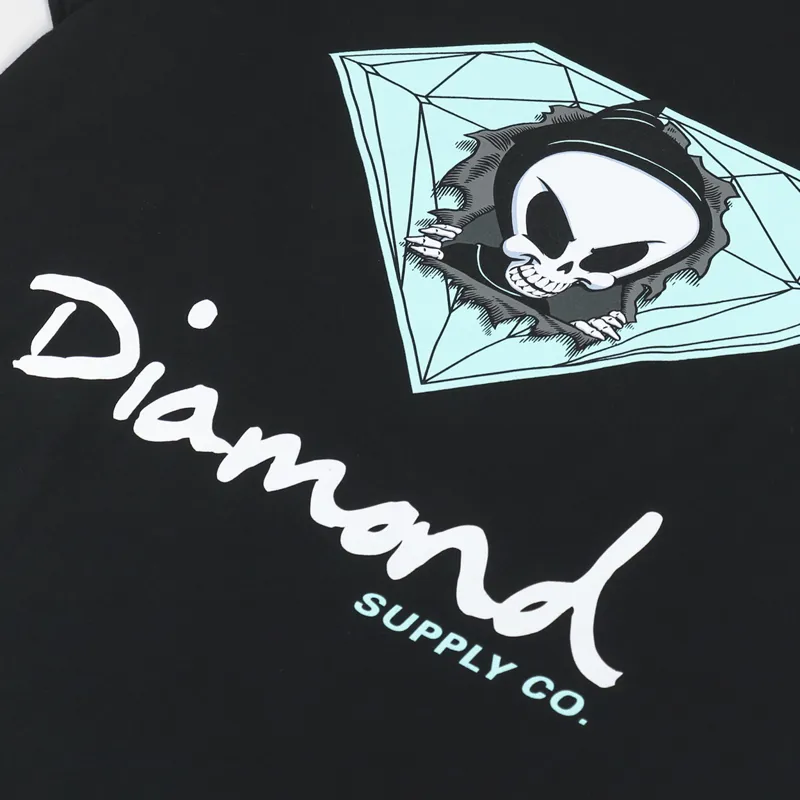 Diamond x Blind Reaper Sign T Shirt Black-2