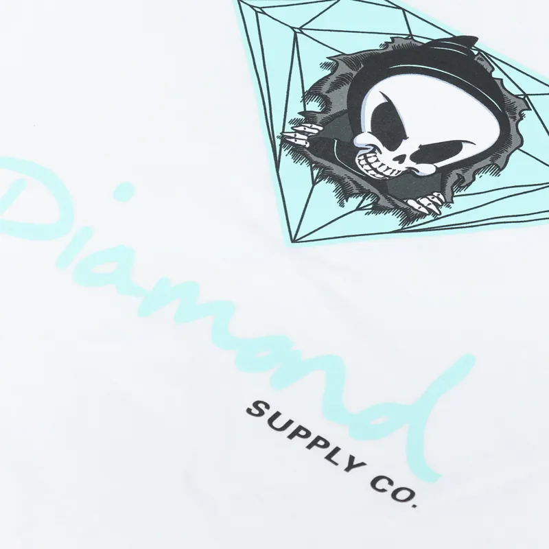 Diamond x Blind Reaper Sign T Shirt White-1