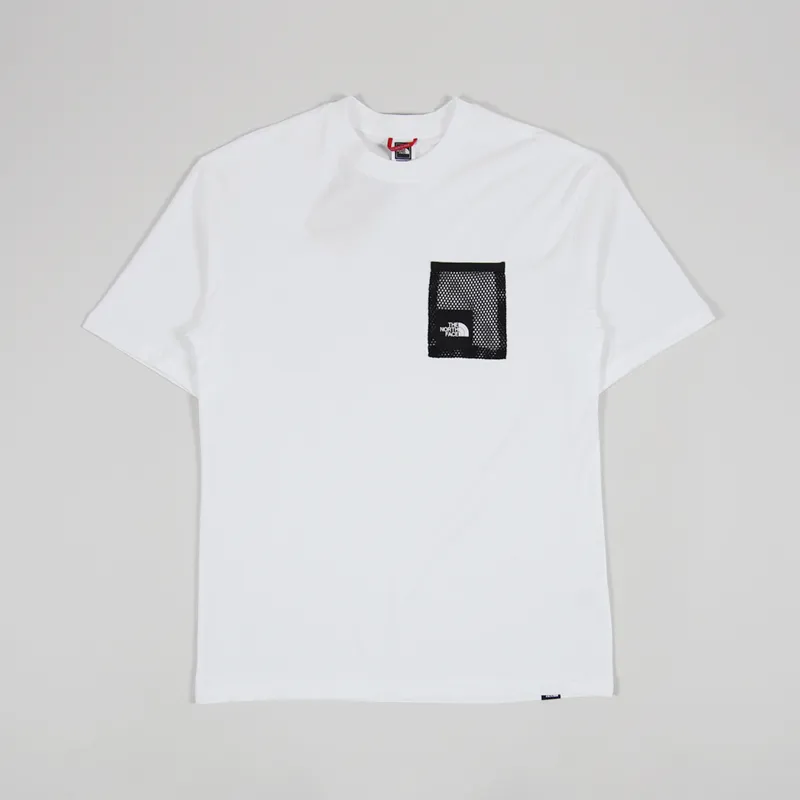 ★★THE NORTH FACE★★ White Label One Earth EX Short Sleeve The North Face Mens Short Sleeve Black Box Cut T Shirt White