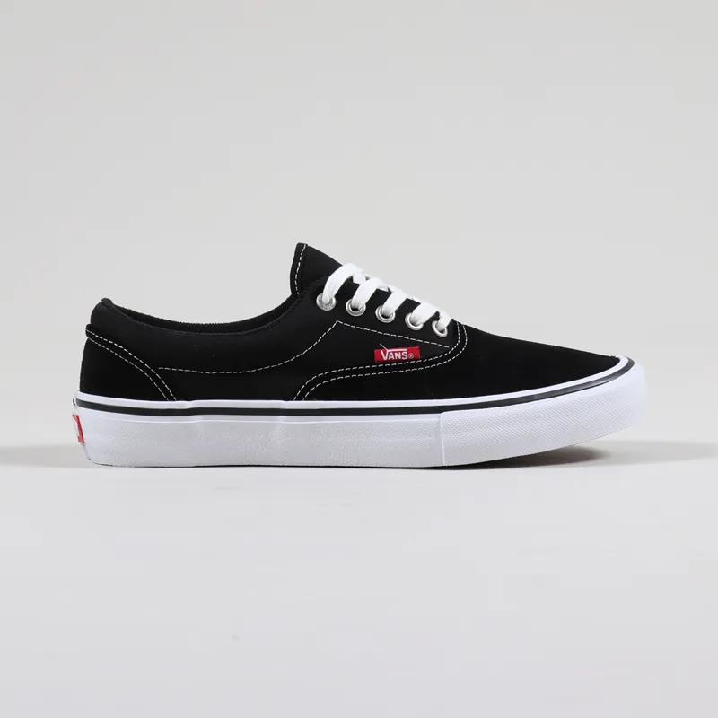 Vans Skateboarding Mens Suede Era Pro Shoes Black White Gum