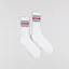 Parlez Block Socks Aqua Red