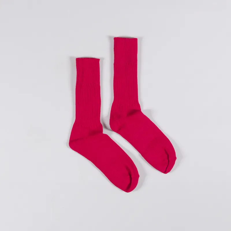 Country Of Origin Block Socks Red